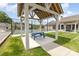 Relax under the pavilion and enjoy the nearby tennis courts and blue picnic table on a sunny day at 3618 Marchers Trace Dr, Mint Hill, NC 28227