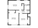 Floor plan featuring three bedrooms, a bathroom, and a hallway at 3619 Bankston Pl, Charlotte, NC 28215