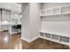 Charming mudroom with custom built-in storage and convenient access to the kitchen at 4008 Pinot Way, Fort Mill, SC 29707