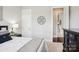 Bedroom offers neutral walls, soft carpet, and dresser at 500 Chicory Cir, Matthews, NC 28104