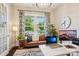 Inviting home office with natural light, views to the outside, and a comfortable workspace at 500 Chicory Cir, Matthews, NC 28104