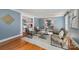 Comfortable sitting area with neutral tones offers great views of the fireplace living room at 5206 Morrowick Rd, Charlotte, NC 28226