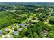 Stunning aerial view of a neighborhood with tree-lined streets and well-maintained homes at 605 Summey Farm Dr, Dallas, NC 28034
