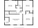 Second floor plan featuring four bedrooms and two bathrooms at 616 Silversmith Ln, Charlotte, NC 28270