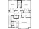 Second-floor floor plan featuring a Primary bedroom, two additional bedrooms, two bathrooms, and a laundry room at 7105 Jerimoth Dr, Charlotte, NC 28215