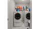 Laundry room featuring a washer and dryer with storage shelf at 980 Bunker Trce, Rock Hill, SC 29730