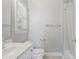 Bathroom with a vanity and tub shower combination at 10836 Fox Hedge Rd, Matthews, NC 28105