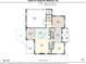 A main floor plan with a kitchen, dining room, living room, and sun room at 10836 Fox Hedge Rd, Matthews, NC 28105