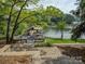 Dock with seating and sunbathing, an amazing place to enjoy lake life at 1114 Palmyra Dr, Tega Cay, SC 29708