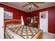 Inviting bedroom with a wooden bed frame and an area rug at 1115 Old Thompson Ave, Lancaster, SC 29720
