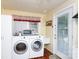 Bright laundry room with modern washer and dryer, utility sink, and cheerful yellow walls at 1115 Old Thompson Ave, Lancaster, SC 29720
