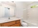 The bathroom provides a tub, sink, and toilet at 11229 Lions Mane St, Charlotte, NC 28273