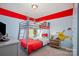 Stylish bedroom features a bunk bed, playful decor, and ample storage space for a fun and functional room at 1125 Silvertrace Dr, Salisbury, NC 28144