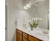 Bathroom with a dual sink vanity, bright lighting and a large mirror at 1222 Kings Bottom Dr, Fort Mill, SC 29715