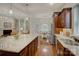 Gourmet kitchen with an island, granite counters, stainless steel appliances, and a breakfast nook at 1222 Kings Bottom Dr, Fort Mill, SC 29715