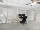 Open-concept room with carpet, a desk, and a ceiling fan at 1758 Bridlewood Ct, Gastonia, NC 28054