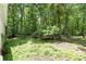 Wooded backyard showcasing mature trees and lush greenery in a serene setting at 208 Devonport Dr # 25, Weddington, NC 28104