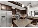 Well-equipped kitchen featuring an island, granite countertops, and stainless steel appliances at 246 Mallard Head Dr, Rock Hill, SC 29732