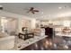 Spacious living room seamlessly connects to the kitchen and dining area at 3001 Henshaw Rd, Waxhaw, NC 28173