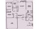 Detailed floor plan showcasing the layout of this home featuring a two-car garage at 3200 Tallia Ct, Charlotte, NC 28269