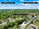 Aerial view highlighting the home's proximity to US-321 and the Town of Dallas at 406 S Gaston St, Dallas, NC 28034