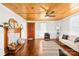 Elegant living room with hardwood floors, fireplace, and plenty of natural light at 406 S Gaston St, Dallas, NC 28034