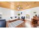 Bright living room with stylish furniture, hardwood floors, and charming decor at 406 S Gaston St, Dallas, NC 28034