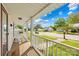 Inviting front porch with white rocking chairs and a view of the neighborhood at 406 S Gaston St, Dallas, NC 28034