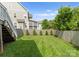 Spacious backyard with a well-maintained lawn, providing ample space for outdoor activities at 615 Welker St, Charlotte, NC 28204