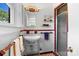 Vintage bathroom with unique tile, classic sink, and walk-in shower at 7209 Marley Cir, Charlotte, NC 28214