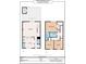 Detailed floor plan showcasing layout of the home including living spaces, bedrooms, and bathrooms at 7309 Pebblestone Dr # D, Charlotte, NC 28212