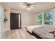 Spacious bedroom featuring modern ceiling fan, fresh paint, and a wardrobe at 828 Richard Ave, Kannapolis, NC 28081