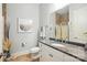 Bright bathroom features granite countertop vanity, modern fixtures, and a walk-in shower at 9652 Wheatfield Rd, Charlotte, NC 28277