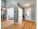 Bright foyer featuring hardwood floors, a decorative front door, and neutral wall paint at 1006 Chambers Rd, York, SC 29745