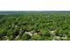 A beautiful aerial view of the neighborhood showcases the tree-lined streets and the surrounding lush greenery at 1024 Regency Dr, Charlotte, NC 28211