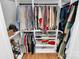 Walk-in closet with custom shelving and ample storage space for clothes and accessories at 1024 Regency Dr, Charlotte, NC 28211