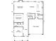 First-floor plan featuring an office, dining room, Gathering room, kitchen, breakfast area, and two-bay garage at 115 Canary Ln # 19, Mooresville, NC 28115