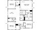 Second-floor plan with an owner's suite, bath, laundry, loft, and three additional bedrooms at 115 Canary Ln # 19, Mooresville, NC 28115