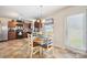 This is a quaint dining area that features an eat-in-kitchen at 118 Maplecrest Dr, Kings Mountain, NC 28086