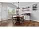 Dining area with modern furnishings and natural light, perfect for intimate meals at 12604 Congregation Dr, Charlotte, NC 28278