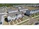 Bird's eye view of modern townhomes in a suburban neighborhood at 147 Morning Gap Pkwy, Fort Mill, SC 29715
