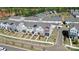High aerial view of modern townhomes and well-kept street at 147 Morning Gap Pkwy, Fort Mill, SC 29715