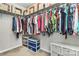 Organized walk-in closet with shelving, clothing racks, and storage bins at 147 Morning Gap Pkwy, Fort Mill, SC 29715