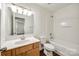 Clean bathroom featuring a vanity with wood cabinets and a shower-tub combination at 1526 Tuckers Glenn Dr, Rock Hill, SC 29732