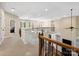 Second floor hallway showcases railing, an open floor plan and natural light at 166 Wilson Lake Rd, Mooresville, NC 28117