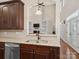 Kitchen sink featuring stainless steel appliances and granite countertops at 166 Wilson Lake Rd, Mooresville, NC 28117