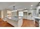 Spacious kitchen island with granite countertops, a sink, and pendant lighting at 2150 Quiet Creek Pl, Rock Hill, SC 29732