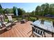 Expansive outdoor deck, ideal for entertainment, with multiple seating options and room for dining at 2263 Starbrooke Dr, Newton, NC 28658