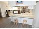 Eat-in kitchen with breakfast bar and stainless steel appliances at 2263 Starbrooke Dr, Newton, NC 28658
