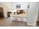 Eat-in kitchen with breakfast bar and stainless steel appliances at 2263 Starbrooke Dr, Newton, NC 28658
